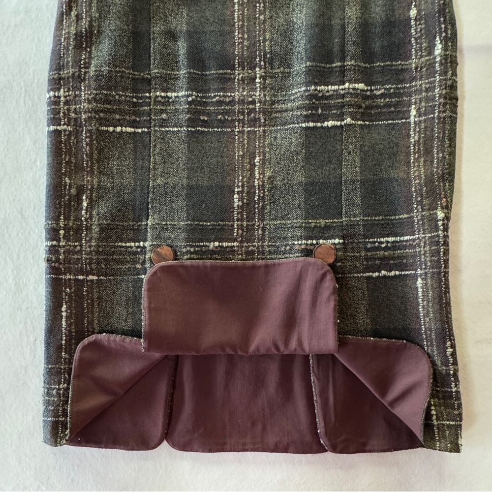 Jenne Maac Plaid Wool Blend Skirt Lined (S) - Picture 9 of 17